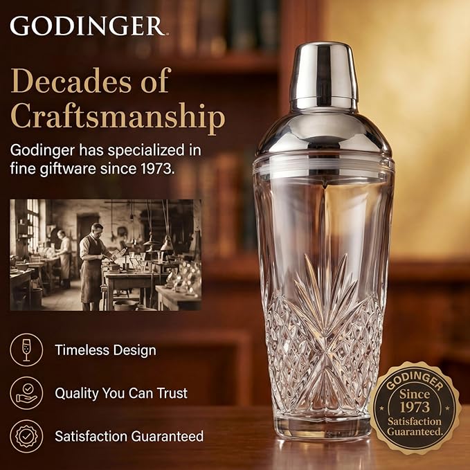 Godinger Dublin Cocktail Shaker, Martini Shaker - Image 5