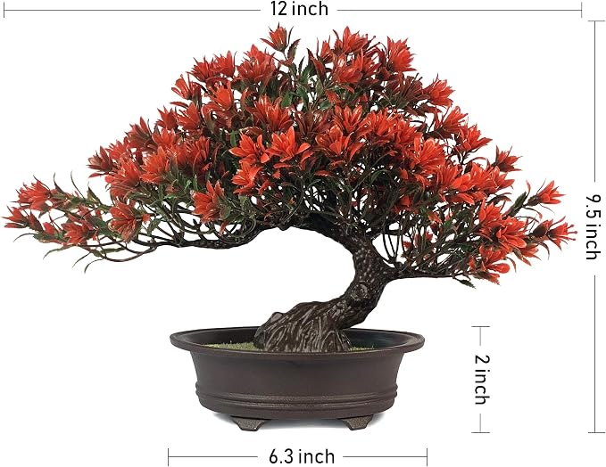 Small Fake Plants Desk Decor Artificial Bonsai - Image 6