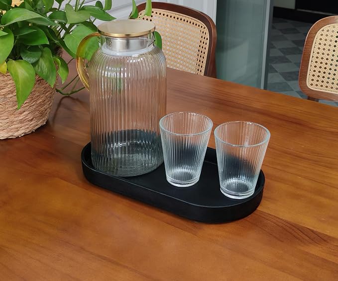 Black Small Oval Tray, 3 Pack, Countertop Organizer | - Image 5