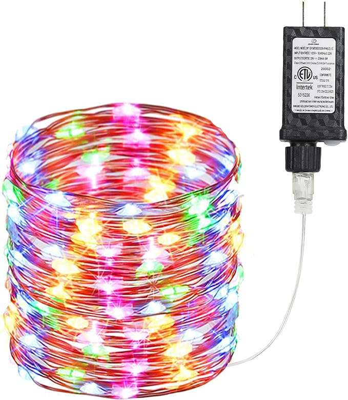 Joomer Fairy String Lights 33FT 100 LEDs Plug in Fairy Lights Indoor Copper by Joomer