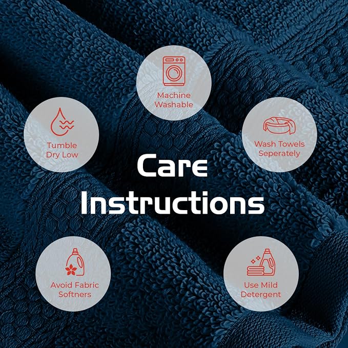 RIVERSIDE 3-Piece Towel Set, 1 Bath Towel, 1 Hand Towel, 1 Washcloth, 550 GSM - Image 8
