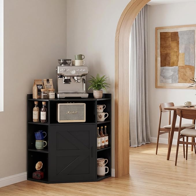 VECELO Corner Storage Cabinet - Image 5