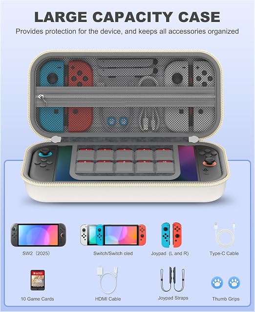 Kawaye Switch 2 Case for Switch Game Compatible - Image 6