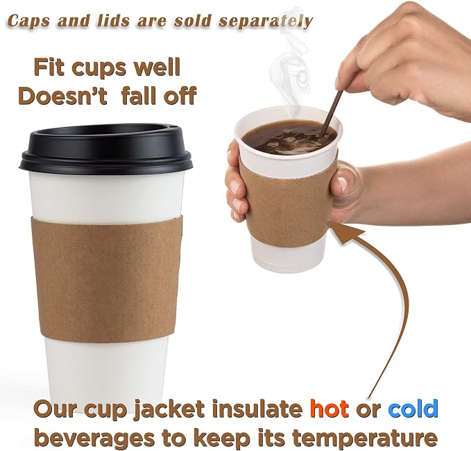 FMP Brands Kraft Coffee Cup Sleeves Disposable - Image 6