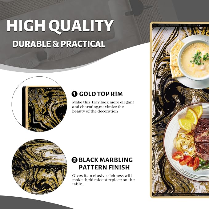 MAONAME Black Decorative Tray - Image 4