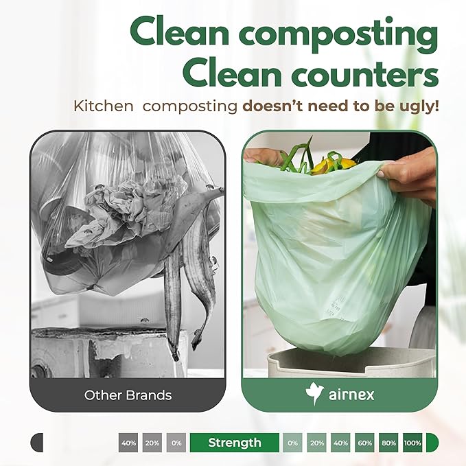 AIRNEX Compostable Trash Bags & Charcoal Filters - Image 5