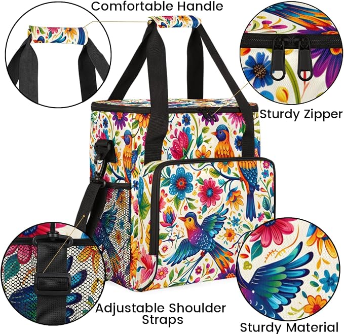 Mexican Coffee Maker Travel Bag, Portable Storage Tote Bag - Image 6