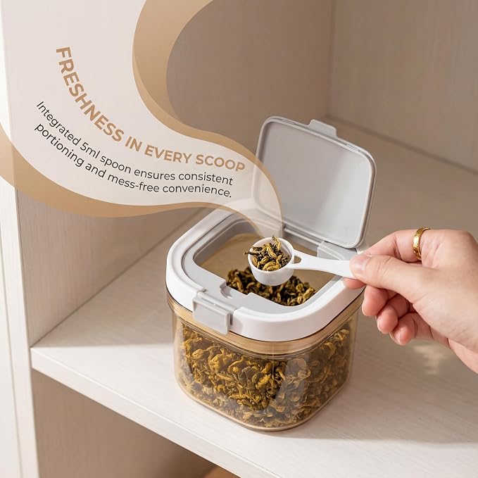 Coffee Canister with Scoop, 2 Pack 27oz Airtight Coffee Storage Container - Image 4