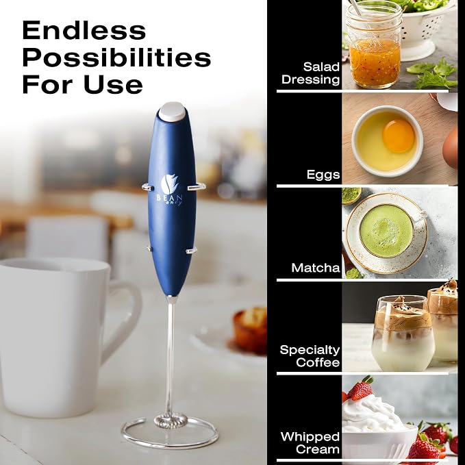 Bean Envy Milk Frother, Coffee Stirrers, Frother Wand, Milk Frother Handheld - Image 3