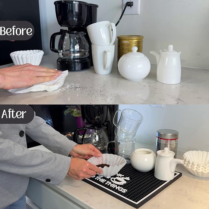 First I Drink the Coffee Then I Do the Things Silicone Station Mat - Image 5