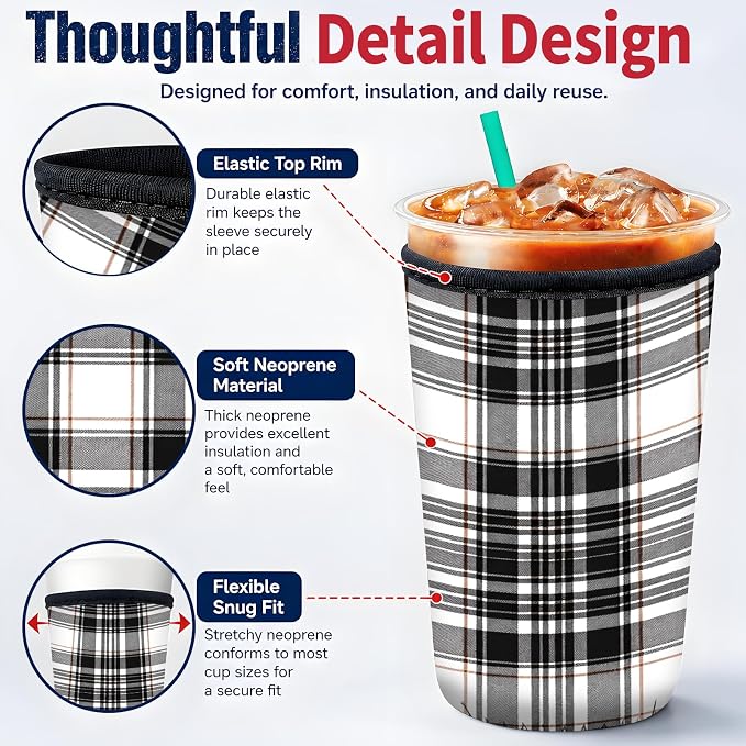 Reusable Neoprene Coffee Sleeve - Image 4