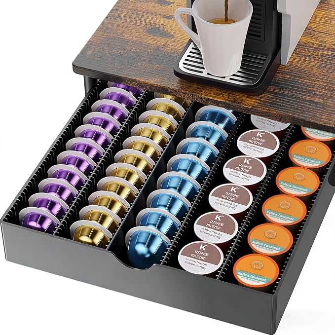 gianotter Wood Vertuo Pod Holder Drawer, Compatible by gianotter