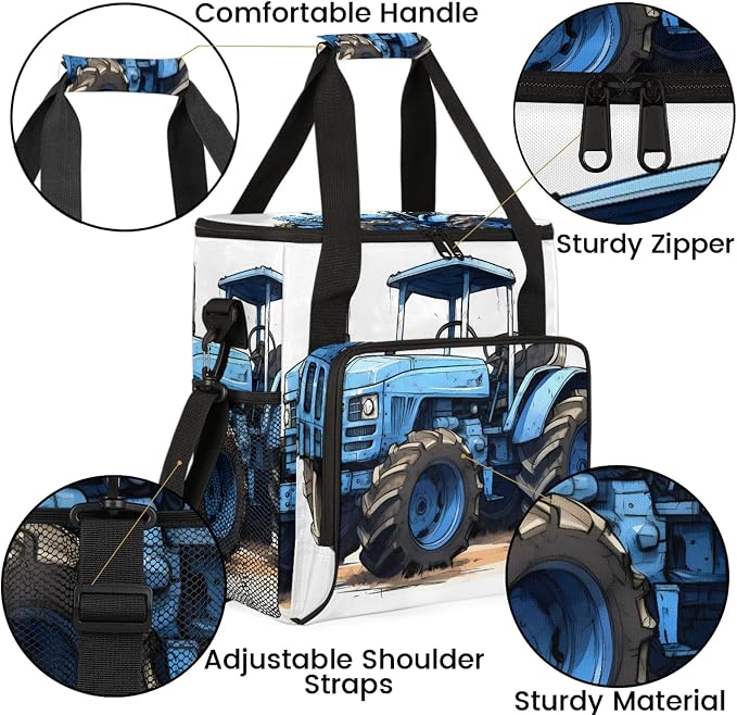 Farmland Vehicle Coffee Maker Carring Bag, Large Insulated Storage Organizer - Image 6