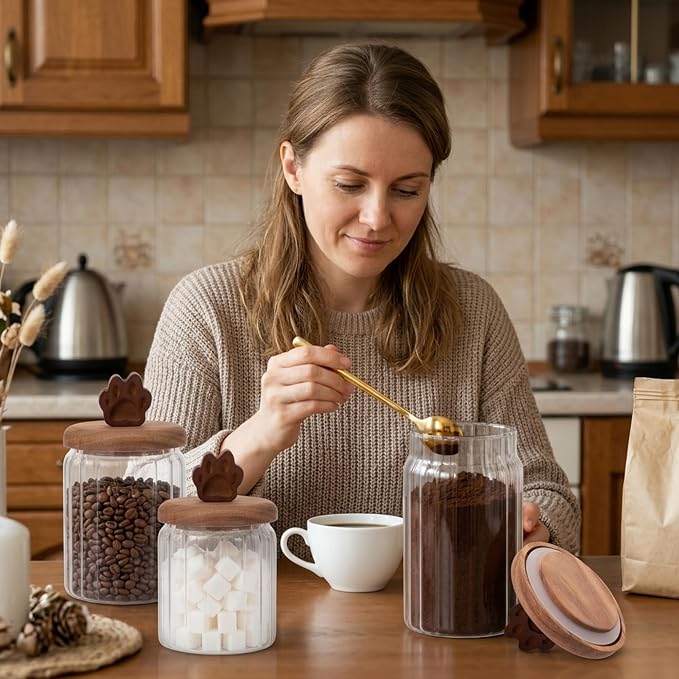 Glass Coffee Canister Set - Image 7