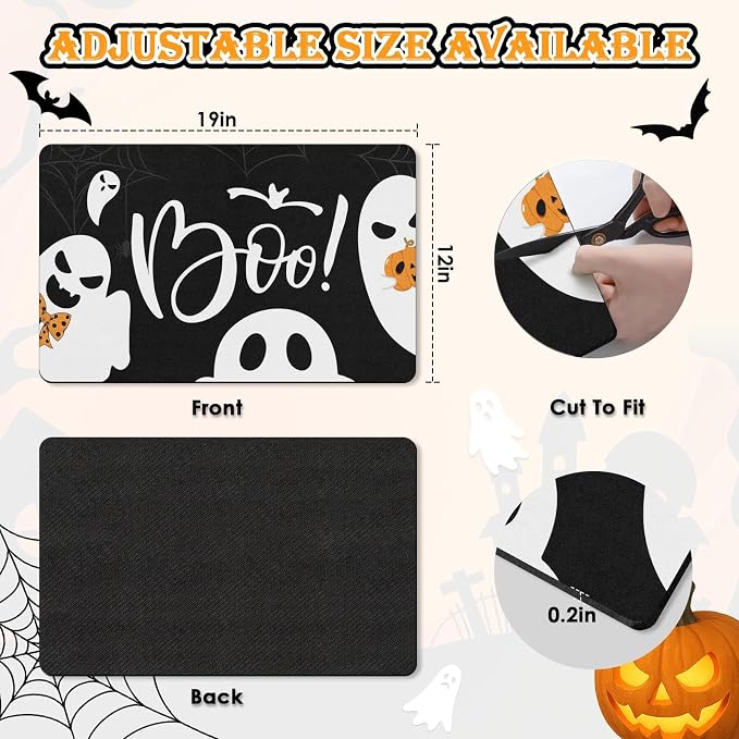Arttown Coffee Mat for Countertops, Spooky Halloween Ghost Haunted Hijinks Dish - Image 3