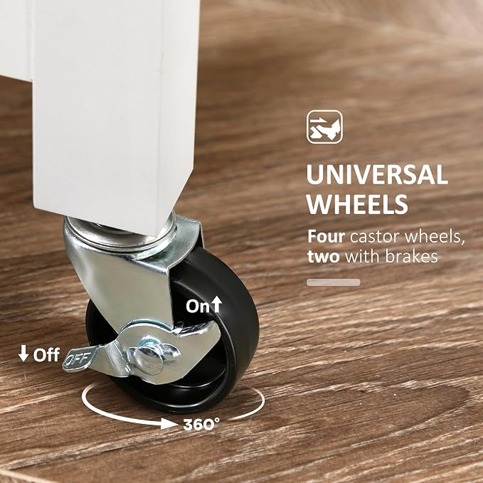 Small Kitchen Island on Wheels - Image 9