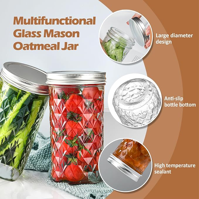 12 oz/350 ml Clear Glass Storage Canister - Image 3