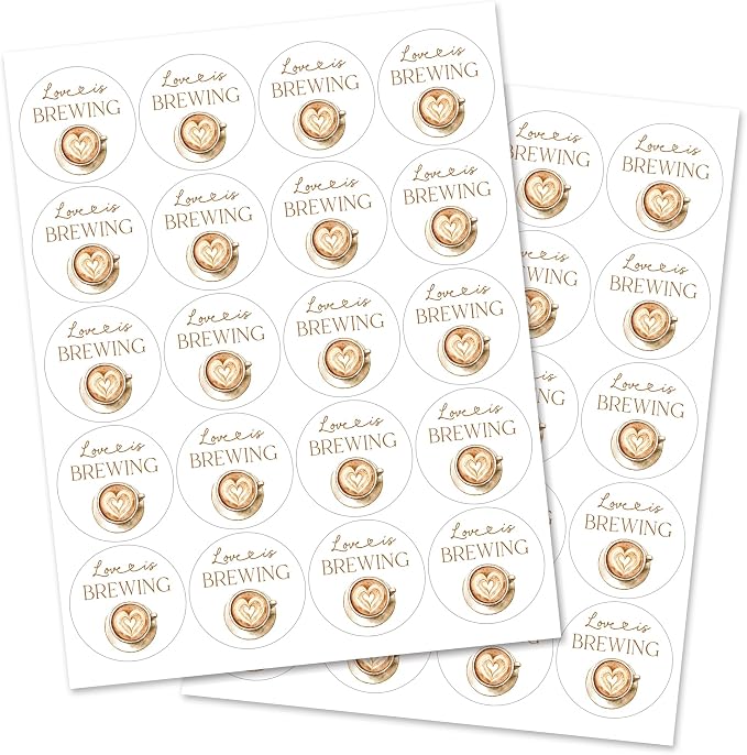 Love is Brewing Stickers - Image 3