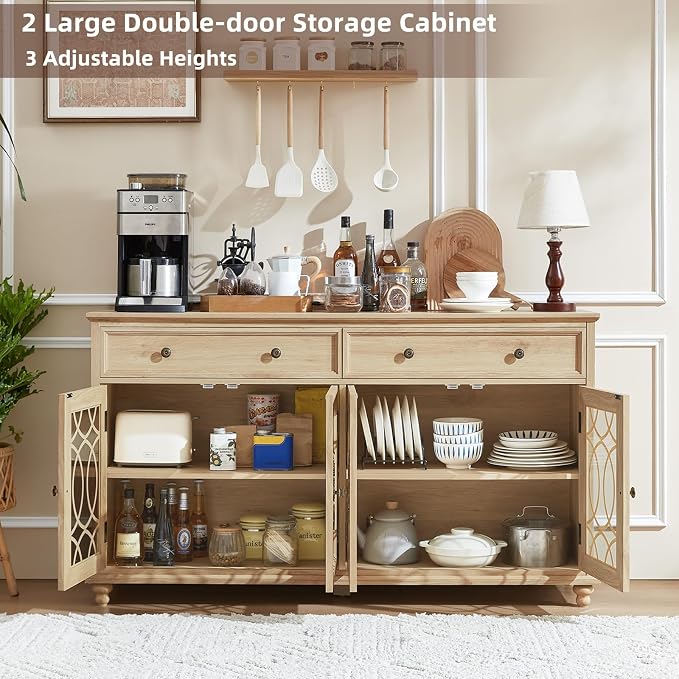 Joaxswe Large Sideboard Buffet Cabinet - Image 8