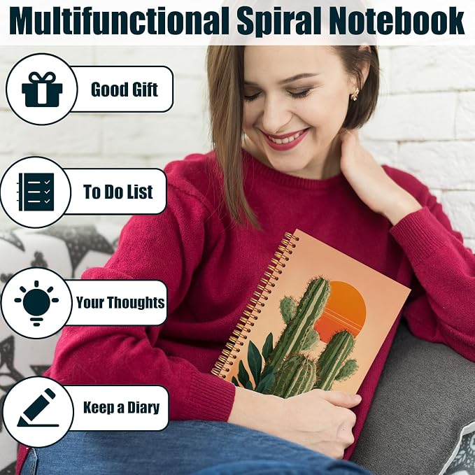 kunlisa Boho Western Spiral Notebook Journal 5.5x8.3, Western Office Supplies - Image 4