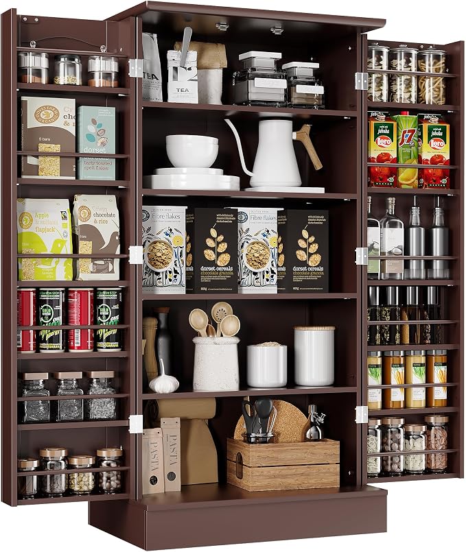 kepptory 47" Freestanding Kitchen Pantry Cabinet by kepptory