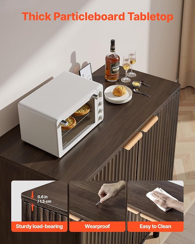 VEVOR Buffet Cabinet, Sideboard Cabinet - Image 6