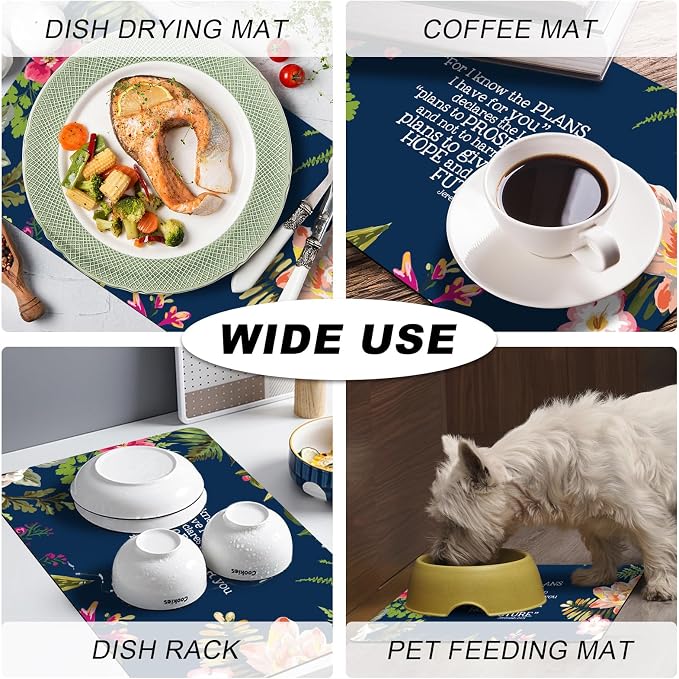 Coffee Mat, Coffee Bar Accessories Fit Under Coffee Maker Espresso Machine - Image 7