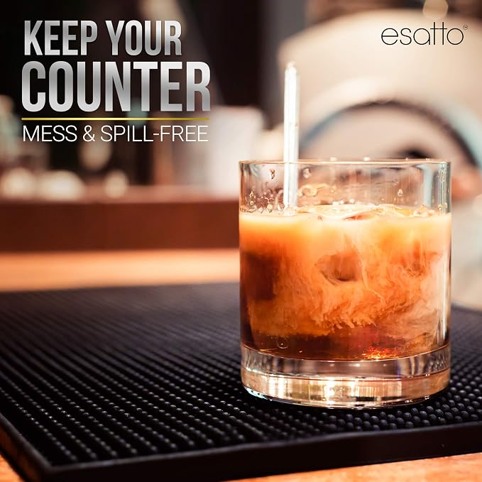 Esatto 6” x 12” Professional Bartender Mat, Useful in Kitchens, Coffee Shops - Image 6