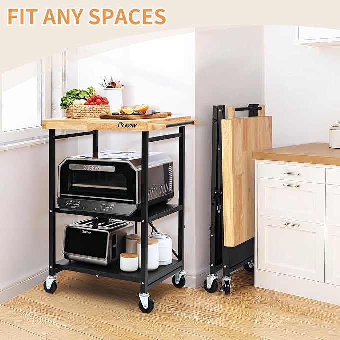 PLKOW Foldable Kitchen Cart - Image 2