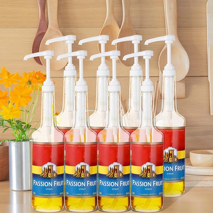 Zopeal 8 Pieces Coffee Syrup Pump Dispenser Fits 750ml/25.4oz Bottles, Skinny - Image 4