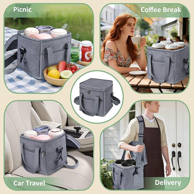 INFANZIA Insulated 4 Cup Drink Carrier - Image 5