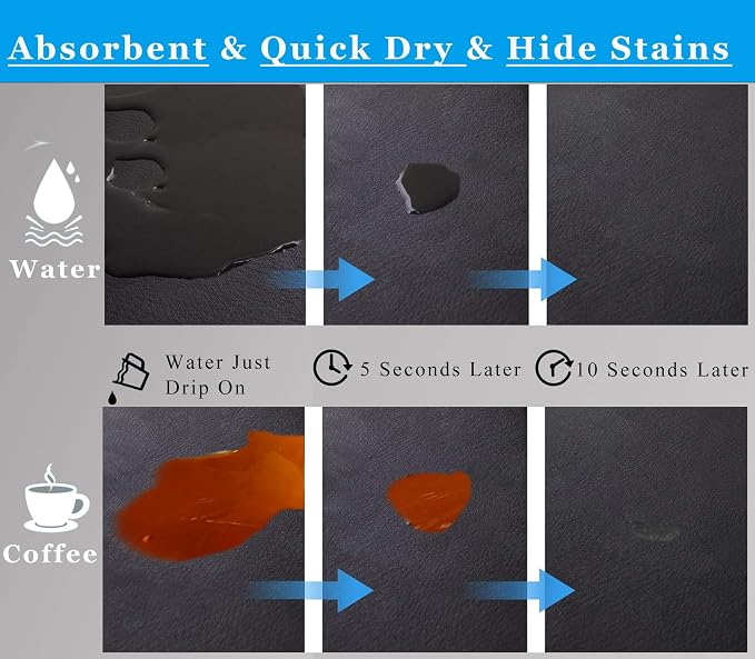 Coffee Mat for Countertops, Coffee Bar Accessories Fit Under Coffee Maker - Image 3