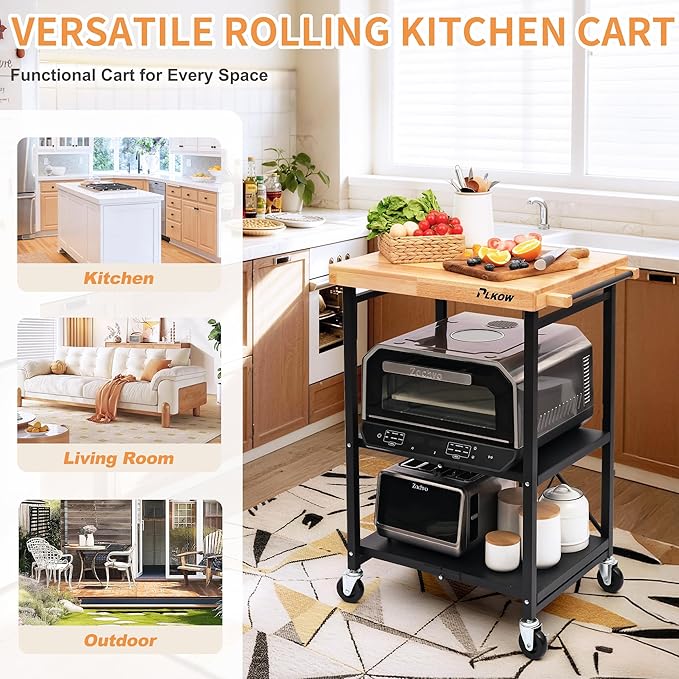 PLKOW Foldable Kitchen Cart - Image 3