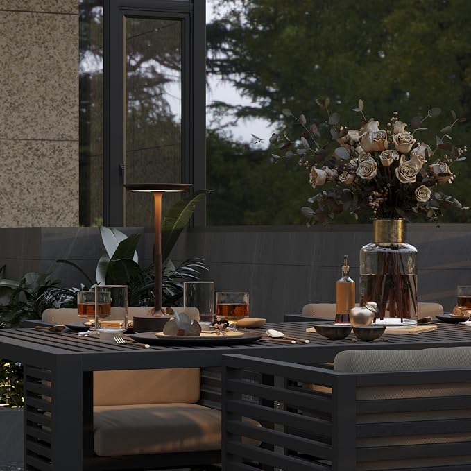 Cordless Table Lamp, Rechargeable 5000mAh Outdoor LED Table Lamp, 3 Levels - Image 8
