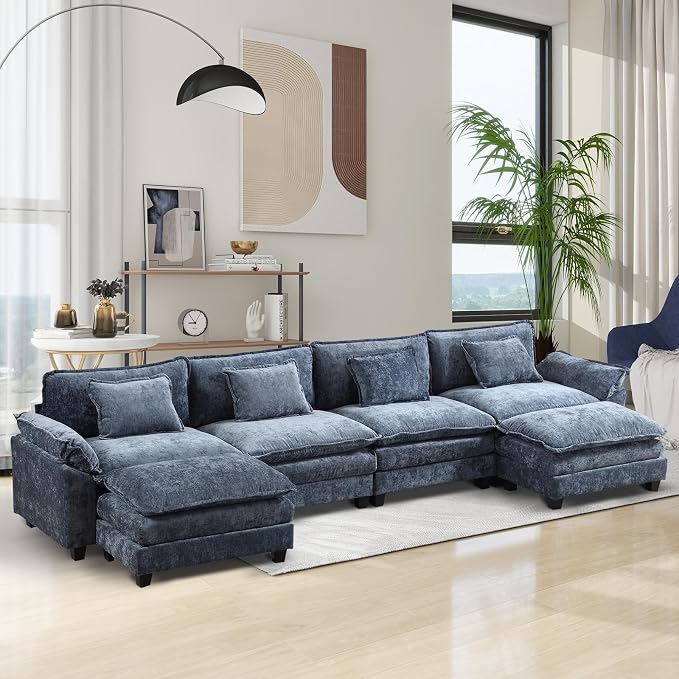 Modular Sectional Sofa, Cloud Couch by OQQOEE
