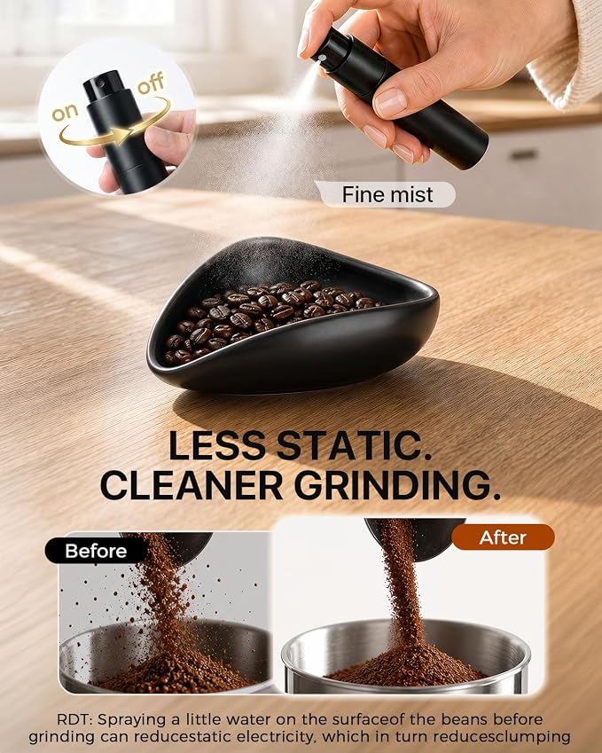 Ceramic Coffee Bean Dosing Cup + 10ml/0.35oz Sprayer + 5ml/0.18oz Dual-Headed - Image 3