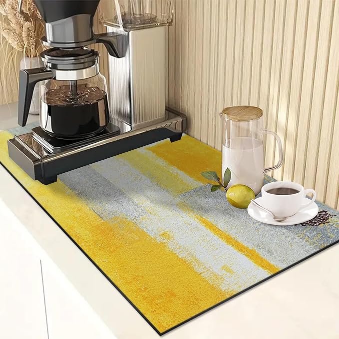 Arttown Coffee Mat for Countertops, Fit Under Coffee Maker Espresso Machine - Image 2