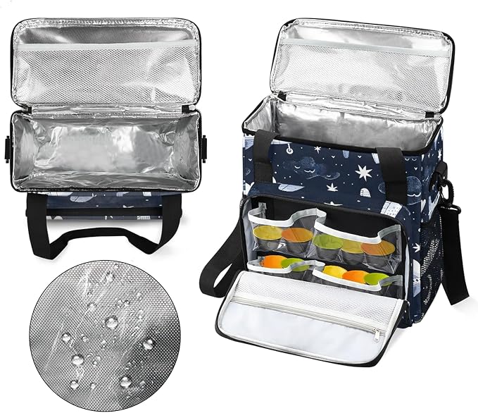 Aircraft Flying Airplane Coffee Maker Carring Bag, Large Insulated Storage - Image 3
