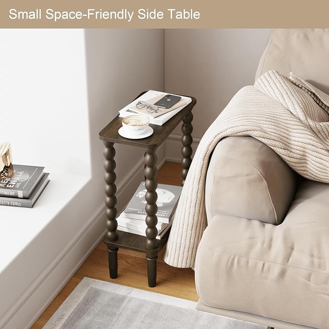 Veegle Narrow Side Table, Small End Table - Image 3