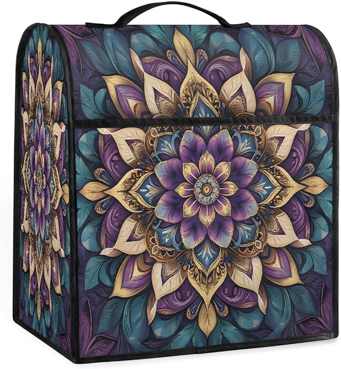 Mandala Kitchen Aid Mixer Cover Compatible Stand Mixer Dust Cover | Purple by YoYoYuchong