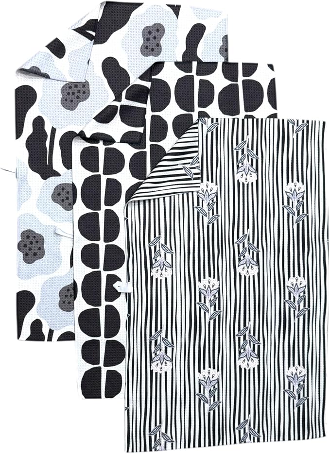 || 3 Pack|| Double Sided Dish Towels || Waffle Weave Microfiber || Tea Towels by DesertAqua