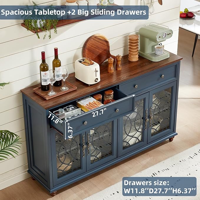 Joaxswe Large Sideboard Buffet Cabinet - Image 7
