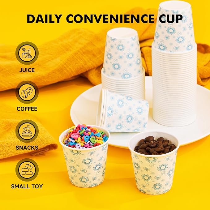 RACETOP Paper Cups 3 oz, Bathroom Cups 3 oz, Disposable Bathroom Paper Cups - Image 5
