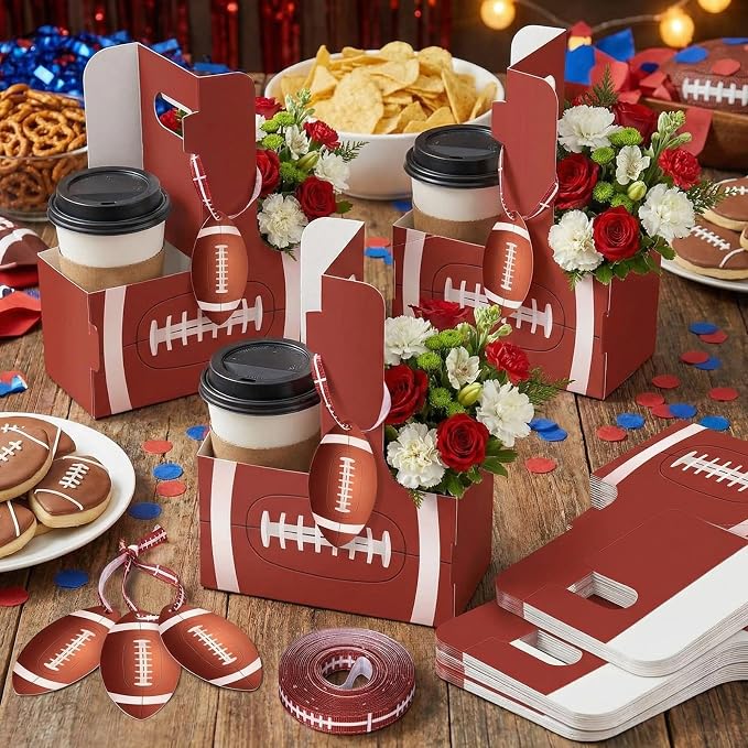 24 Set Football 2 Cup Drink Carrier - Image 2