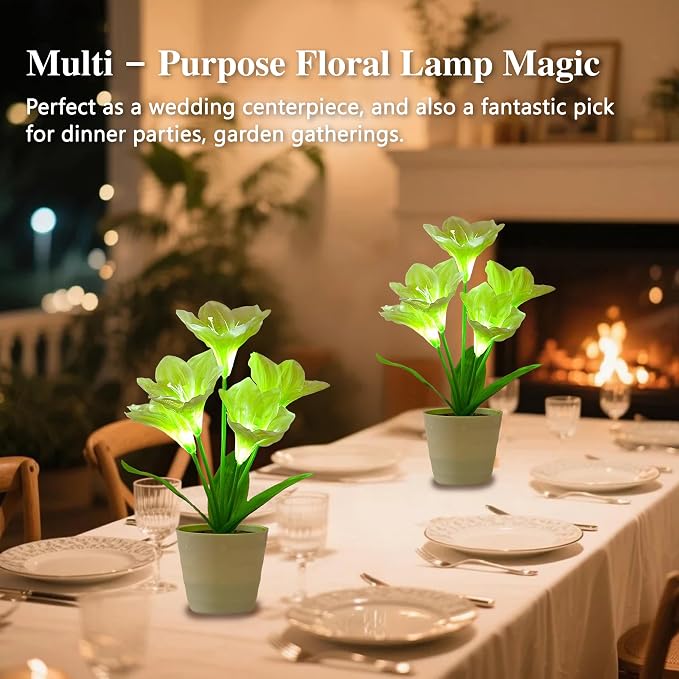 Artificial Lily Fower Lamp - Image 4