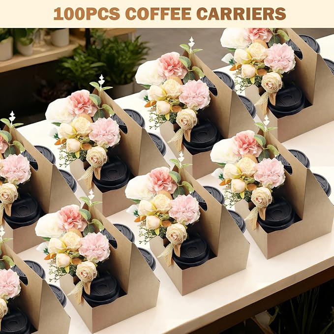 4 Cup Drink Coffee Carrier - Image 4