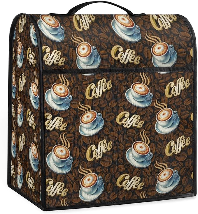 Coffee Kitchen Aid Mixer Cover Compatible Stand Mixer Dust Cover | Brown Cup by YoYoYuchong