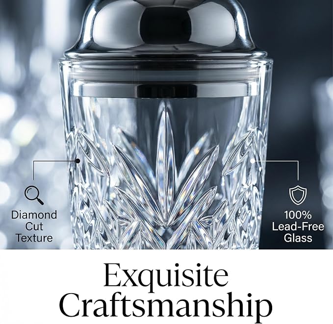 Elegant Glass Cocktail Shaker Set - Image 9