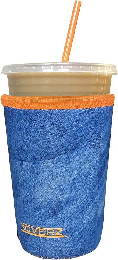 Iced Coffee Sleeve, Insulated Neoprene Cup Sleeve, Fits a 24 oz. Coffee Cup by Koverz
