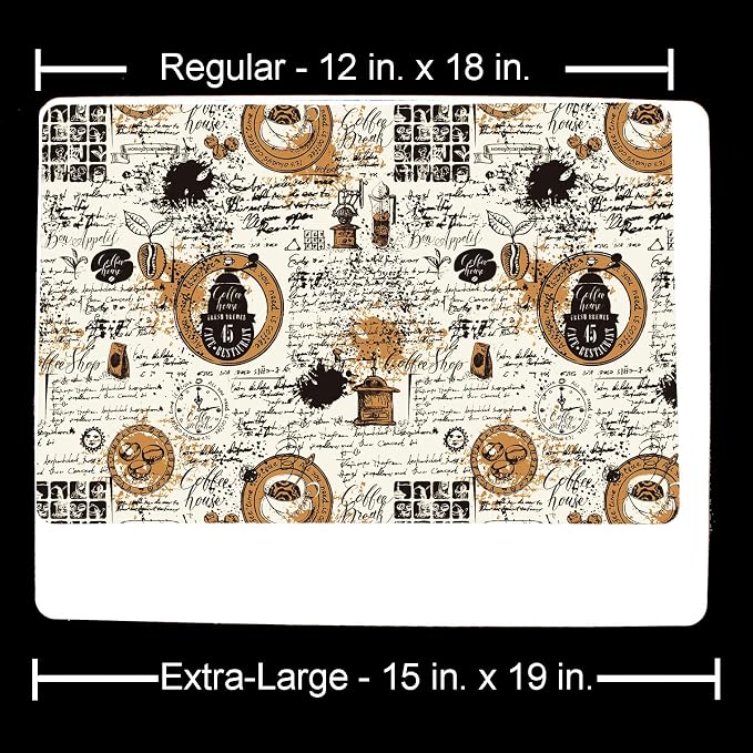 Coffee Maker Mat for Countertop – Absorbent, Non-Slip Coffee Bar Mat, Protects - Image 4